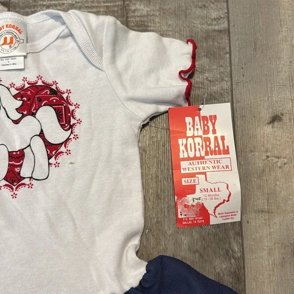 NWT Baby Korral White and Blue Unicorn Dress-size 12 months - Picture 3 of 8